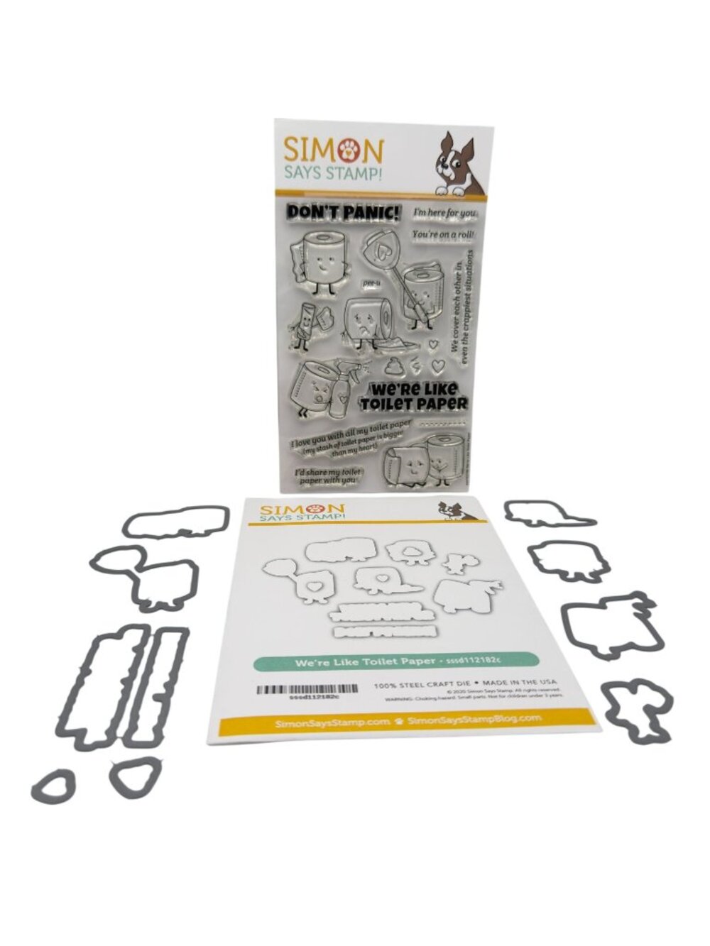 Simon Says Stamp Were Like Toilet Paper Clear Stamp Die Set LE Retired
